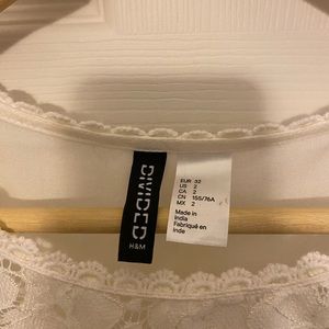 HM white blouse